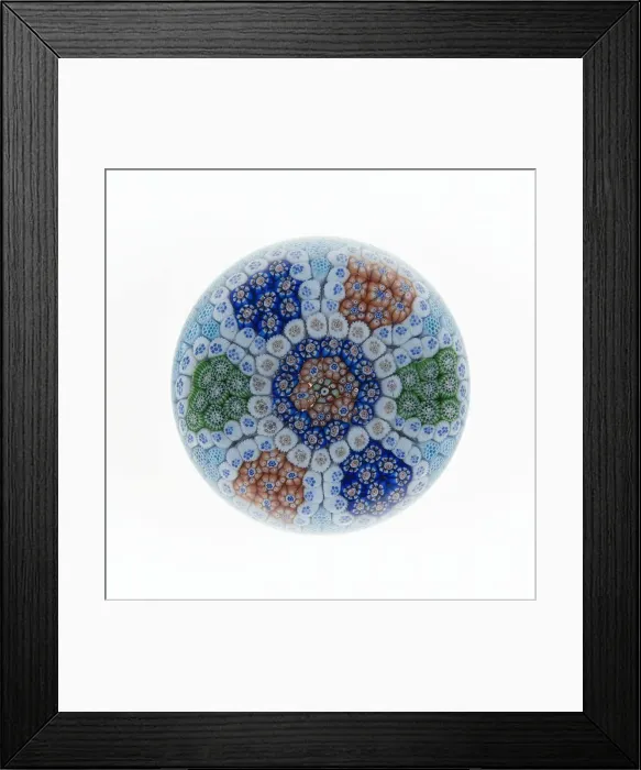 Framed Print : Paperweight, Baccarat, c. 1845-60. Creator: Baccarat Glasshouse Framed Print : Paperweight, Baccarat, c. 1845-60. Creator: Baccarat Glasshouse