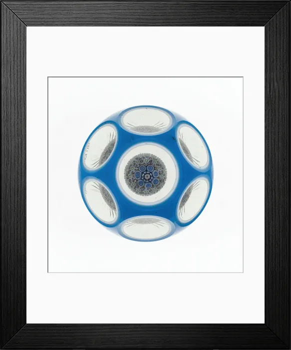 Framed Print : Paperweight, Luneville, c. 1848-55. Creator: Baccarat Glasshouse Framed Print : Paperweight, Luneville, c. 1848-55. Creator: Baccarat Glasshouse