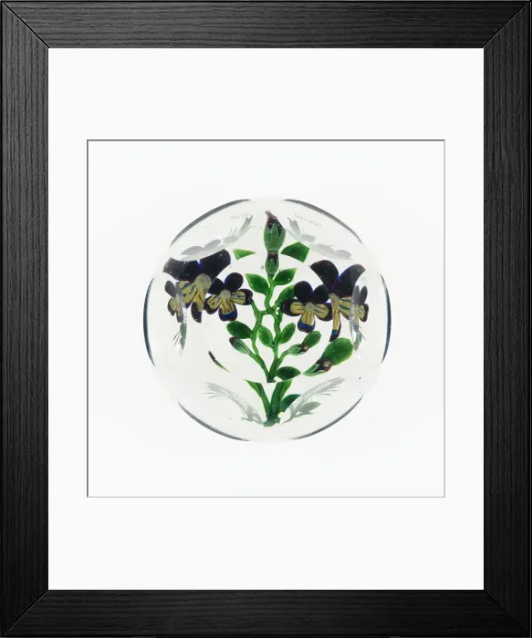 Framed Print : Paperweight, Luneville, c. 1848-55. Creator: Baccarat Glasshouse Framed Print : Paperweight, Luneville, c. 1848-55. Creator: Baccarat Glasshouse