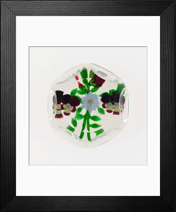 Framed Print : Paperweight, Baccarat, c. 1845-60. Creator: Baccarat Glasshouse Framed Print : Paperweight, Baccarat, c. 1845-60. Creator: Baccarat Glasshouse
