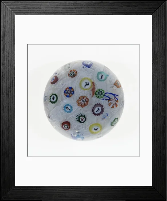 Framed Print : Paperweight, Baccarat, 1848. Creator: Baccarat Glasshouse Framed Print : Paperweight, Baccarat, 1848. Creator: Baccarat Glasshouse