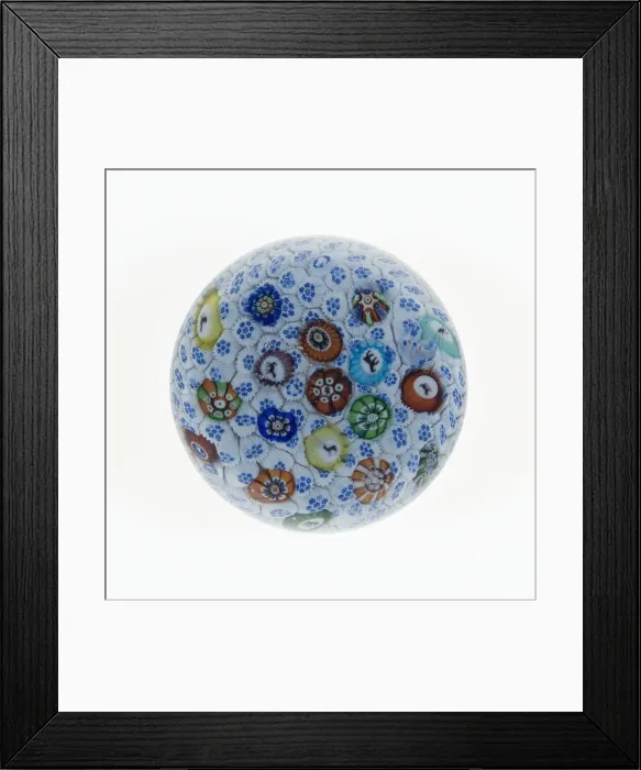 Framed Print : Paperweight, Baccarat, 1848. Creator: Baccarat Glasshouse Framed Print : Paperweight, Baccarat, 1848. Creator: Baccarat Glasshouse