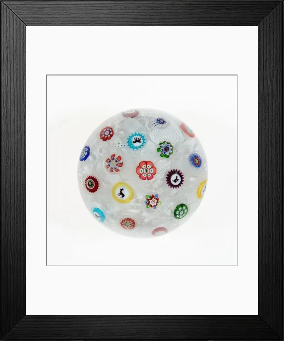 Framed Print : Paperweight, France, 1848. Creator: Baccarat Glasshouse Framed Print : Paperweight, France, 1848. Creator: Baccarat Glasshouse