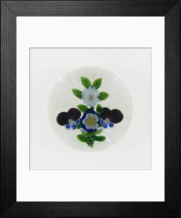 Framed Print : Paperweight, Baccarat, c. 1845-60. Creator: Baccarat Glasshouse Framed Print : Paperweight, Baccarat, c. 1845-60. Creator: Baccarat Glasshouse