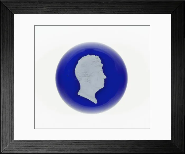 Framed Print : Paperweight, Luneville, c. 1846-55. Creator: Baccarat Glasshouse Framed Print : Paperweight, Luneville, c. 1846-55. Creator: Baccarat Glasshouse
