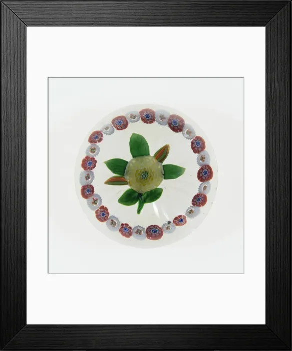 Framed Print : Paperweight, Baccarat, c. 1845-60. Creator: Baccarat Glasshouse Framed Print : Paperweight, Baccarat, c. 1845-60. Creator: Baccarat Glasshouse