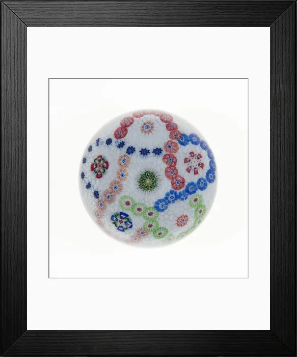 Framed Print : Paperweight, France, c. 1845 / 60. Creator: Baccarat Glasshouse Framed Print : Paperweight, France, c. 1845 / 60. Creator: Baccarat Glasshouse