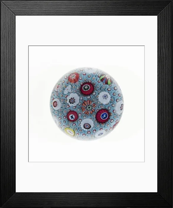 Framed Print : Paperweight, France, c. 1845 / 60. Creator: Baccarat Glasshouse Framed Print : Paperweight, France, c. 1845 / 60. Creator: Baccarat Glasshouse