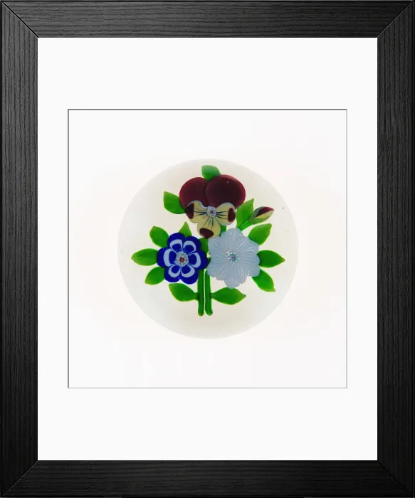 Framed Print : Paperweight, Baccarat, c. 1845-60. Creator: Baccarat Glasshouse Framed Print : Paperweight, Baccarat, c. 1845-60. Creator: Baccarat Glasshouse