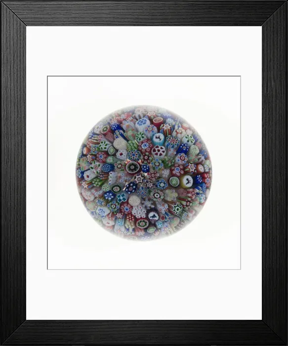 Framed Print : Paperweight, France, c. 1845 / 60. Creator: Baccarat Glasshouse Framed Print : Paperweight, France, c. 1845 / 60. Creator: Baccarat Glasshouse