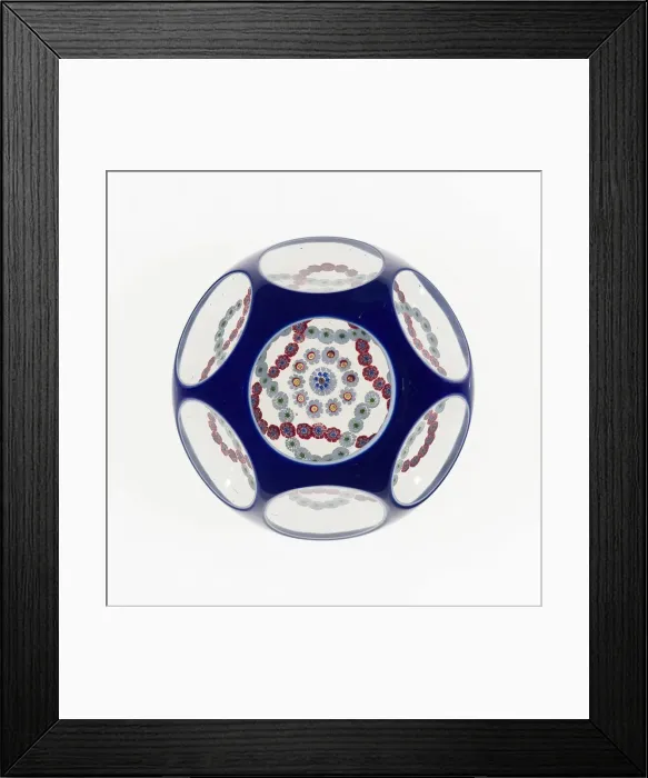 Framed Print : Paperweight, France, c. 1845 / 60. Creator: Baccarat Glasshouse Framed Print : Paperweight, France, c. 1845 / 60. Creator: Baccarat Glasshouse