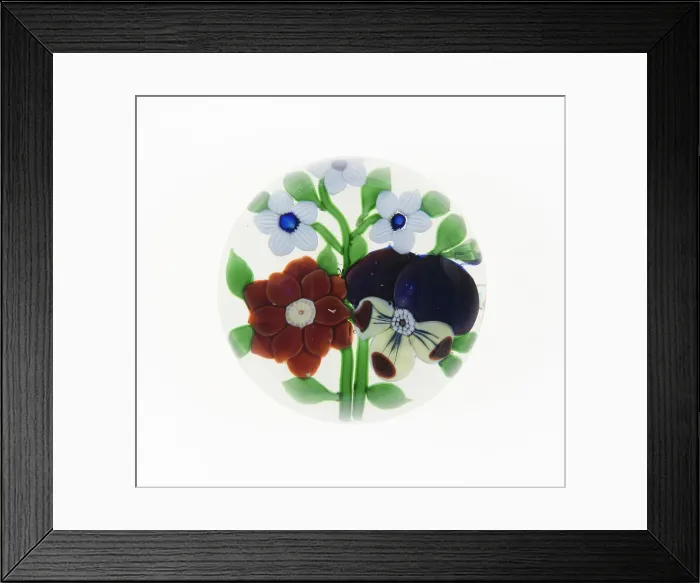 Framed Print : Paperweight, Baccarat, c. 1845-60. Creator: Baccarat Glasshouse Framed Print : Paperweight, Baccarat, c. 1845-60. Creator: Baccarat Glasshouse