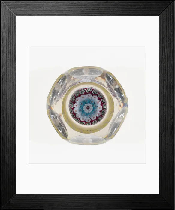 Framed Print : Paperweight, , c. 1845-1860. Creator: Baccarat Glasshouse Framed Print : Paperweight, , c. 1845-1860. Creator: Baccarat Glasshouse