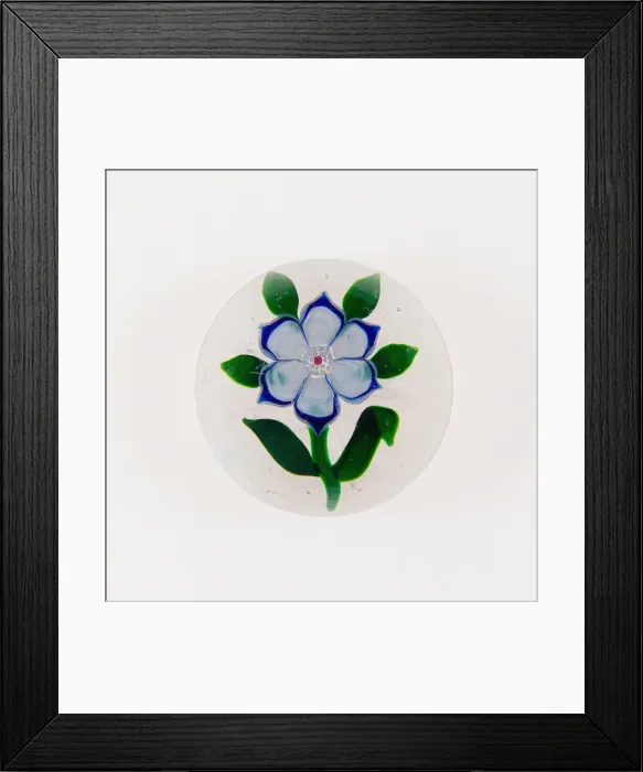 Framed Print : Paperweight, Baccarat, c. 1845-60. Creator: Baccarat Glasshouse
