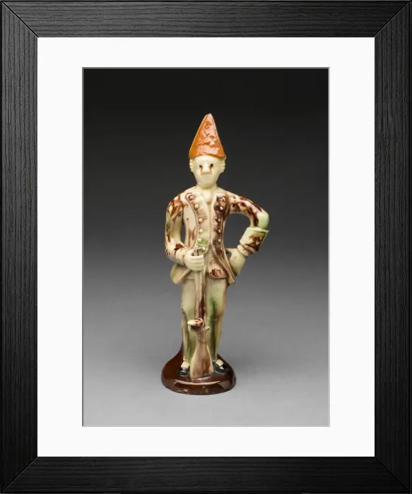 Framed Print : Soldier, Staffordshire, 1750 / 70. Creator: Staffordshire Potteries Framed Print : Soldier, Staffordshire, 1750 / 70. Creator: Staffordshire Potteries
