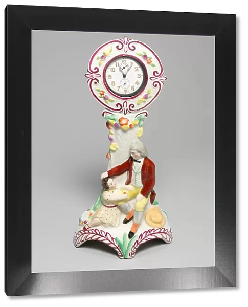 Watch and Stand, Staffordshire, c. 1830. Creator: Staffordshire Potteries