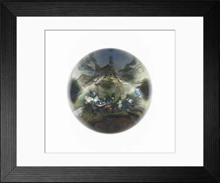 Framed Print : Paperweight, England, c. 1848-60. Creator: Unknown Framed Print : Paperweight, England, c. 1848-60. Creator: Unknown