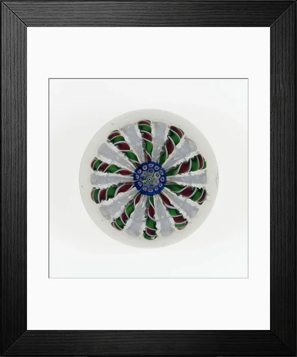 Framed Print : Paperweight, Saint-Louis, c. 1845-55. Creator: Saint-Louis Glassworks Framed Print : Paperweight, Saint-Louis, c. 1845-55. Creator: Saint-Louis Glassworks
