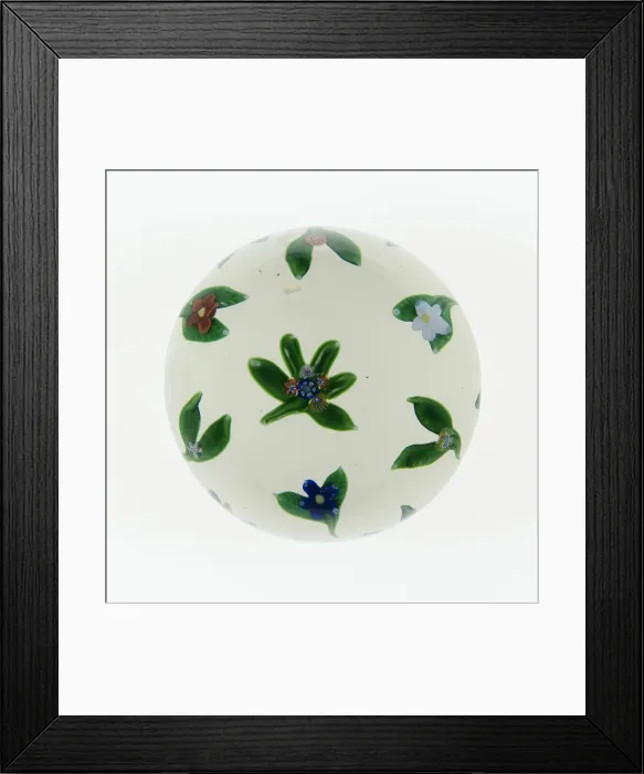 Framed Print : Paperweight, Saint-Louis, c. 1848-55. Creator: Saint-Louis Glassworks Framed Print : Paperweight, Saint-Louis, c. 1848-55. Creator: Saint-Louis Glassworks