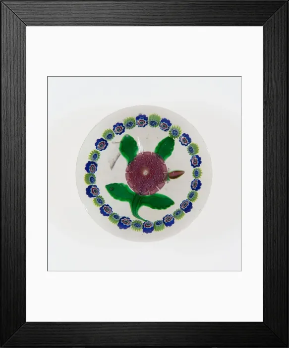 Framed Print : Paperweight, Saint-Louis, c. 1848-55. Creator: Saint-Louis Glassworks Framed Print : Paperweight, Saint-Louis, c. 1848-55. Creator: Saint-Louis Glassworks