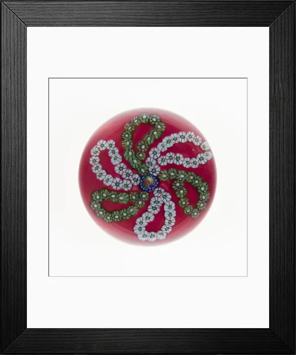 Framed Print : Paperweight, France, c. 1845 / 60. Creator: Saint-Louis Glassworks Framed Print : Paperweight, France, c. 1845 / 60. Creator: Saint-Louis Glassworks
