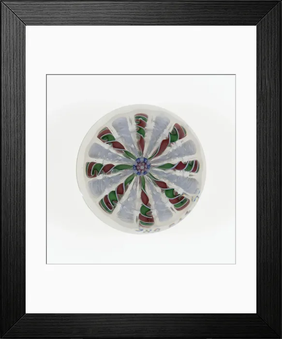 Framed Print : Paperweight, France, c. 1845-60. Creator: Saint-Louis Glassworks Framed Print : Paperweight, France, c. 1845-60. Creator: Saint-Louis Glassworks