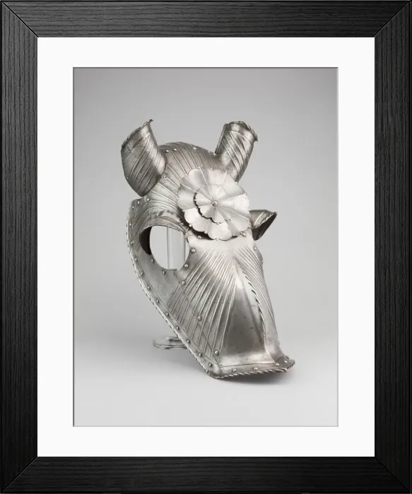 Framed Print : Shaffron, Southern Germany, c. 1520. Creator: Unknown Framed Print : Shaffron, Southern Germany, c. 1520. Creator: Unknown