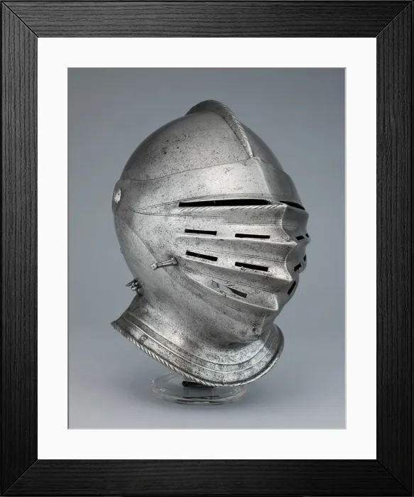 Framed Print : Close Helmet, Nuremberg, c. 1530. Creator: Unknown Framed Print : Close Helmet, Nuremberg, c. 1530. Creator: Unknown