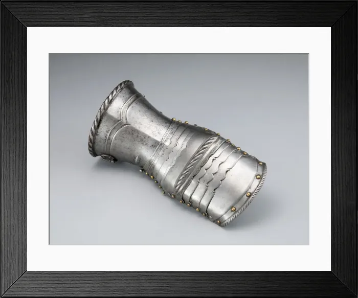 Framed Print : Mitten Gauntlet for the Right Hand, Nuremberg, c. 1530. Creator: Unknown Framed Print : Mitten Gauntlet for the Right Hand, Nuremberg, c. 1530. Creator: Unknown