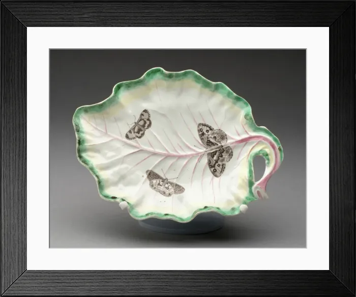 Framed Print : Tobacco Leaf Dish, Worcester, c. 1760. Creator: Royal Worcester Framed Print : Tobacco Leaf Dish, Worcester, c. 1760. Creator: Royal Worcester