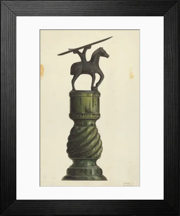 Framed Print : Shoe Shine Foot Rest, 1935 / 1942. Creator: Stanley Mazur Framed Print : Shoe Shine Foot Rest, 1935 / 1942. Creator: Stanley Mazur