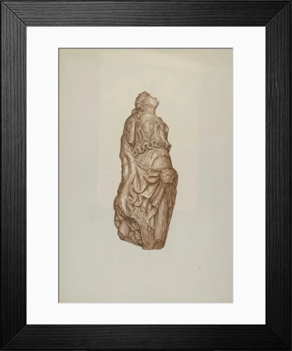 Framed Print : Figurehead, 1935 / 1942. Creator: Flora Merchant Framed Print : Figurehead, 1935 / 1942. Creator: Flora Merchant