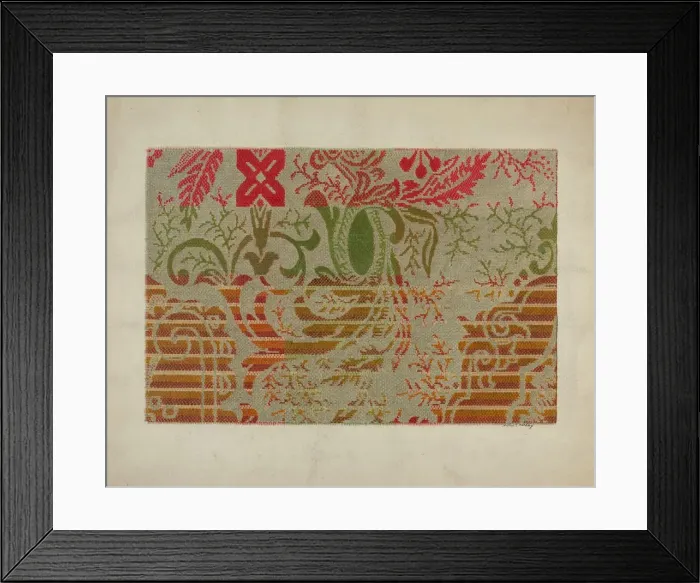 Framed Print : Carpet, c. 1939. Creator: Merkley, Arthur G Framed Print : Carpet, c. 1939. Creator: Merkley, Arthur G