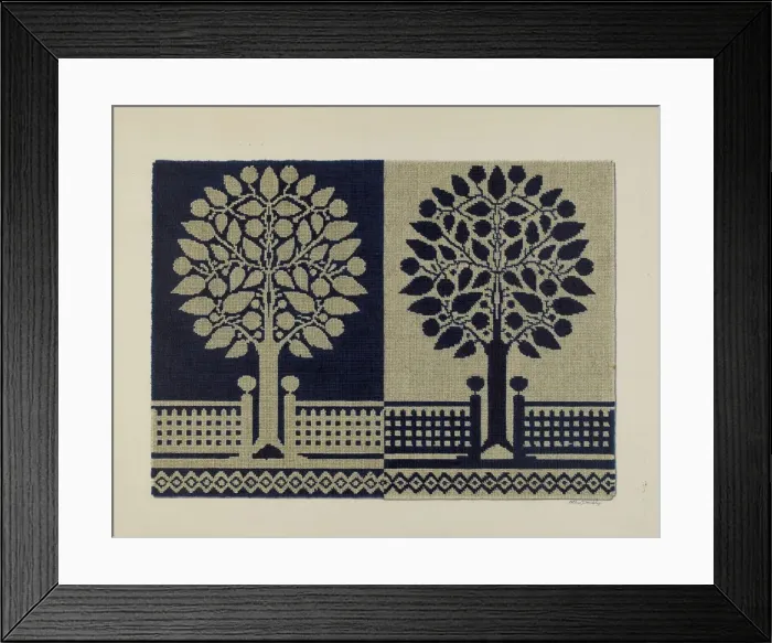 Framed Print : Tyler Coverlet, 1935 / 1942. Creator: Merkley, Arthur G Framed Print : Tyler Coverlet, 1935 / 1942. Creator: Merkley, Arthur G