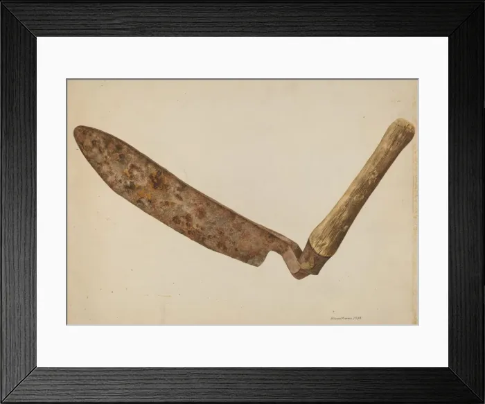 Framed Print : Hay Knife, c. 1938. Creator: Alfonso Moreno Framed Print : Hay Knife, c. 1938. Creator: Alfonso Moreno