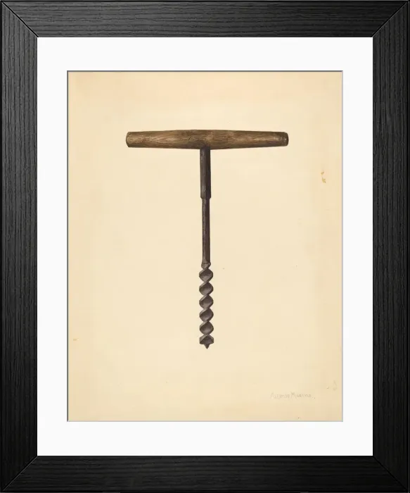 Framed Print : Auger, c. 1938. Creator: Alfonso Moreno Framed Print : Auger, c. 1938. Creator: Alfonso Moreno