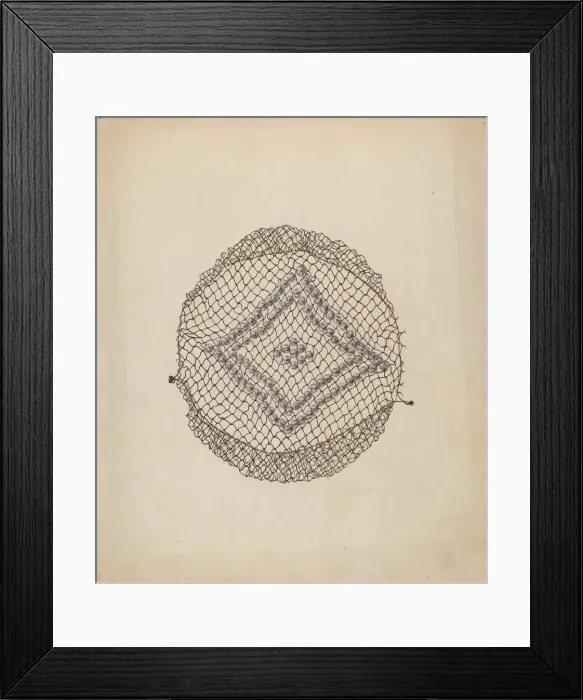 Framed Print : Snood, c. 1941. Creator: Stella Mosher Framed Print : Snood, c. 1941. Creator: Stella Mosher