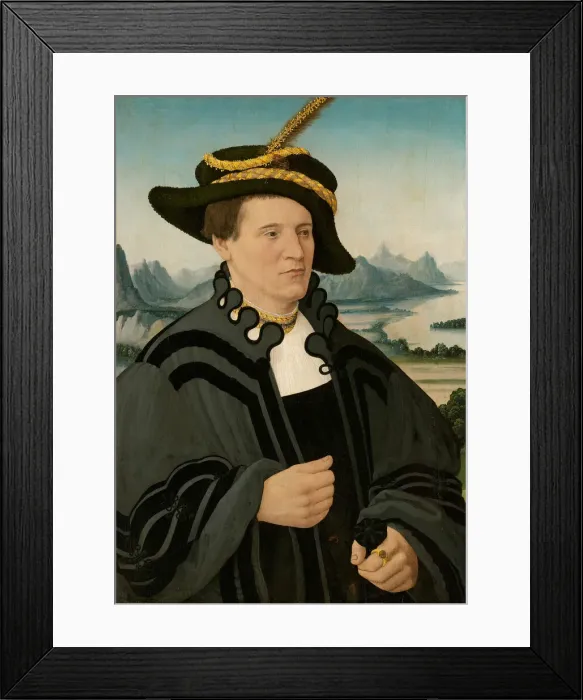 Framed Print : Portrait of Fridrich Rorbach, 1532. Creator: Conrad Faber von Creuznach Framed Print : Portrait of Fridrich Rorbach, 1532. Creator: Conrad Faber von Creuznach