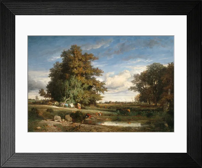 Framed Print : The Marsh, 1840. Creator: Constant Troyon Framed Print : The Marsh, 1840. Creator: Constant Troyon