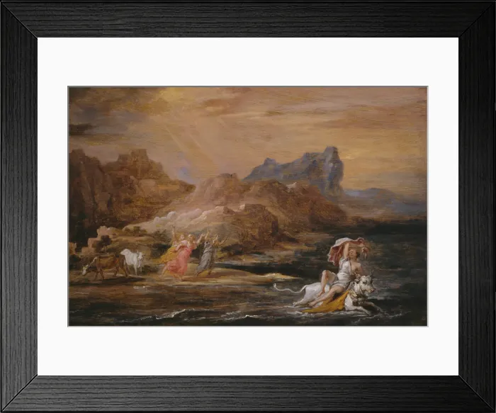 Framed Print : The Rape of Europa, 1654 / 56. Creator: David Teniers II Framed Print : The Rape of Europa, 1654 / 56. Creator: David Teniers II