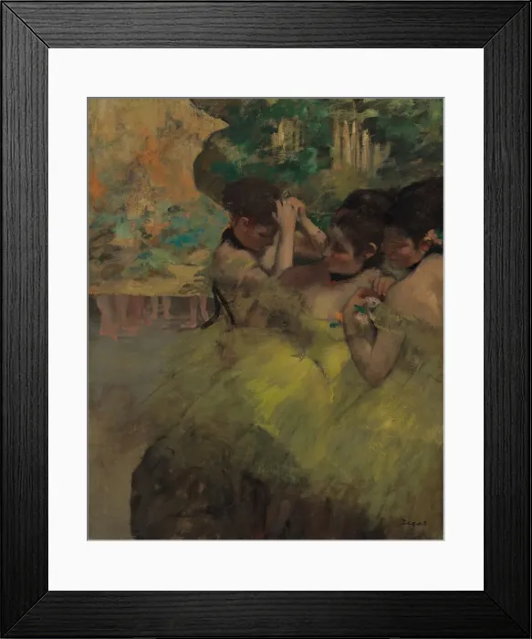 Framed Print : Yellow Dancers (In the Wings), 1874 / 76. Creator: Edgar Degas Framed Print : Yellow Dancers (In the Wings), 1874 / 76. Creator: Edgar Degas