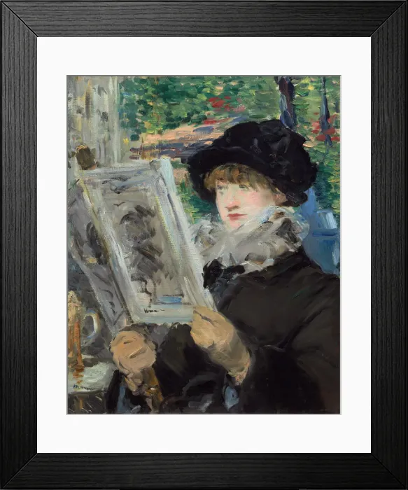 Framed Print : Woman Reading, 1880 / 81. Creator: Edouard Manet Framed Print : Woman Reading, 1880 / 81. Creator: Edouard Manet