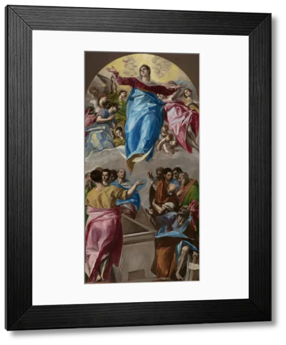 Framed Print : The Assumption of the Virgin, 1577-79. Creator: El Greco Framed Print : The Assumption of the Virgin, 1577-79. Creator: El Greco