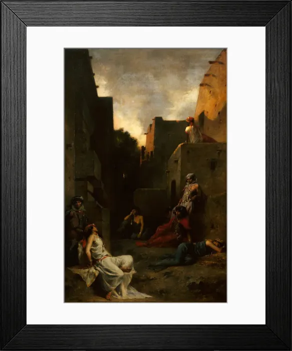 Framed Print : Women of the Ouled Nayls, 1867. Creator: Eugene Fromentin Framed Print : Women of the Ouled Nayls, 1867. Creator: Eugene Fromentin
