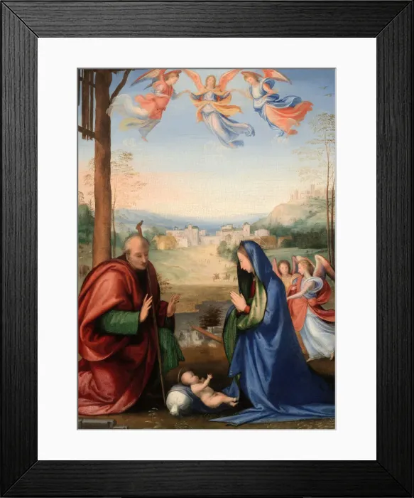 Framed Print : The Nativity, 1504 / 07. Creator: Fra Bartolomeo Framed Print : The Nativity, 1504 / 07. Creator: Fra Bartolomeo