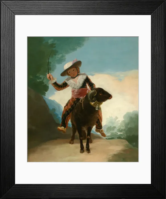 Framed Print : Boy on a Ram, 1786 / 87. Creator: Francisco Goya Framed Print : Boy on a Ram, 1786 / 87. Creator: Francisco Goya