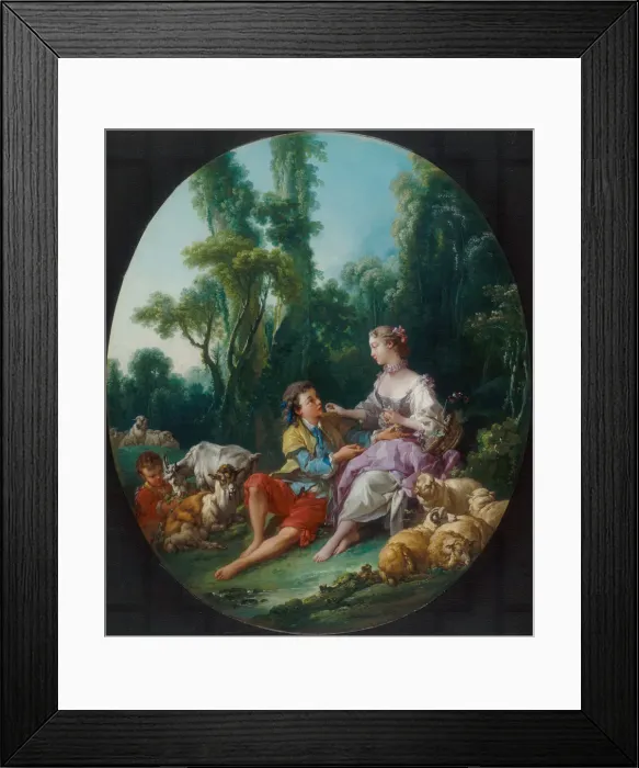 Framed Print : Are They Thinking about the Grape? (Pensent-ils au raisin?), 1747 Framed Print : Are They Thinking about the Grape? (Pensent-ils au raisin?), 1747
