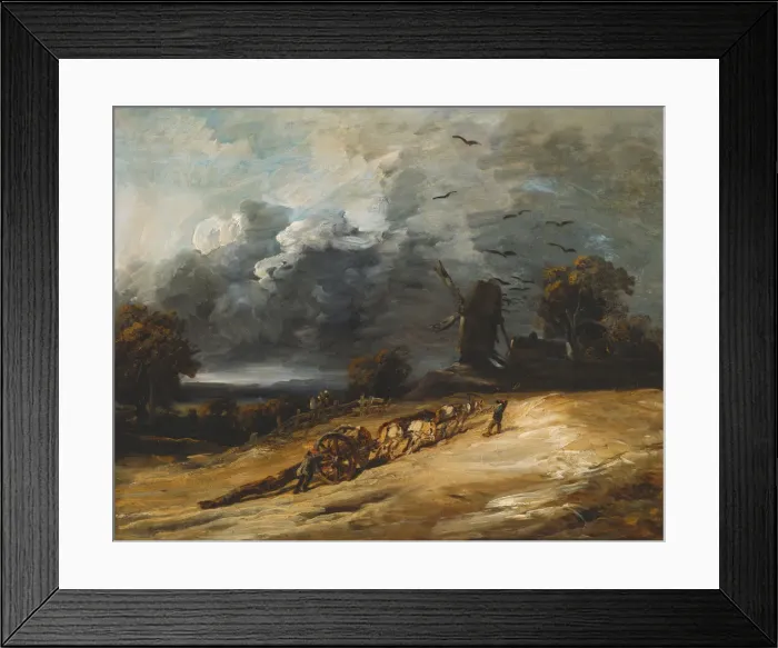 Framed Print : The Storm, 1814 / 30. Creator: Georges Michel Framed Print : The Storm, 1814 / 30. Creator: Georges Michel