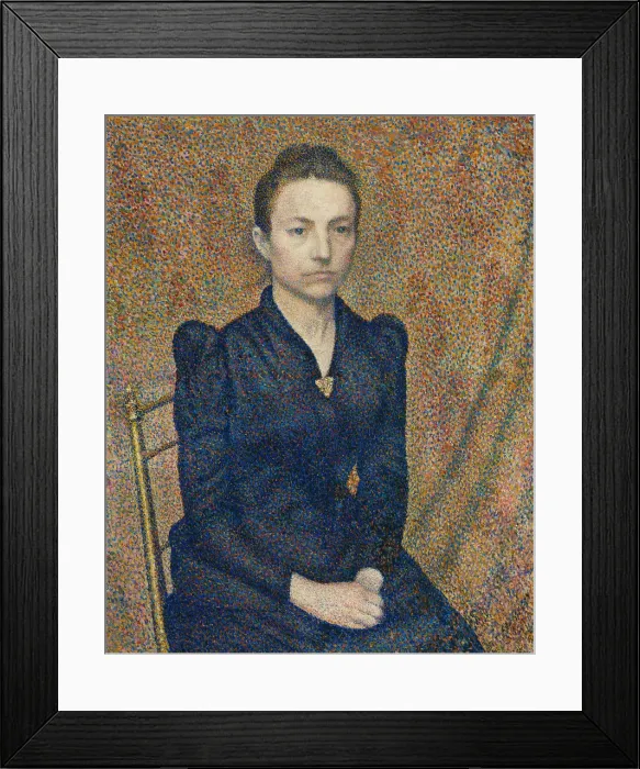 Framed Print : Portrait of the Artists Sister, 1891. Creator: Georges Lemmen Framed Print : Portrait of the Artists Sister, 1891. Creator: Georges Lemmen