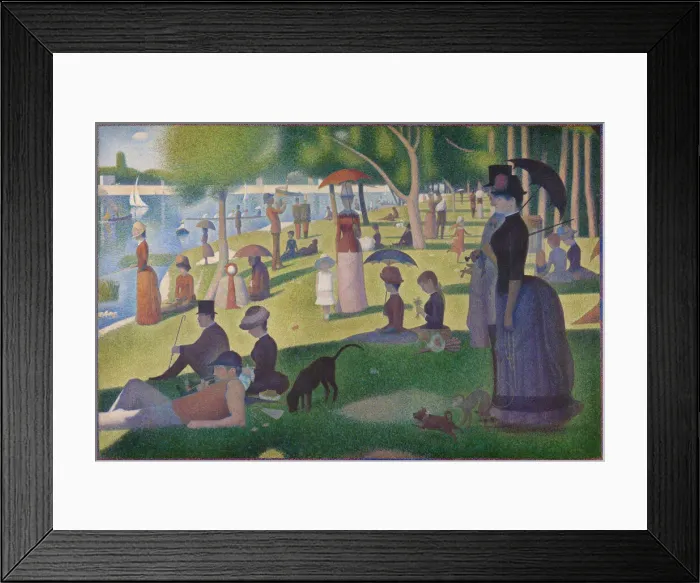 Framed Print : A Sunday on La Grande Jatte -1884, 1884 / 86. Creator: Georges-Pierre Seurat Framed Print : A Sunday on La Grande Jatte -1884, 1884 / 86. Creator: Georges-Pierre Seurat